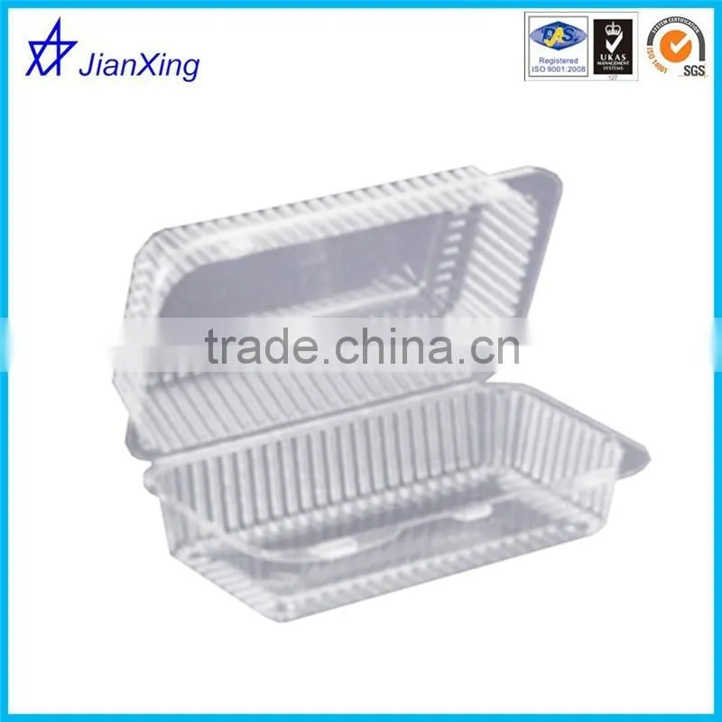 Disposable Plastic Clamshell Hot Dog Food Container Packaging