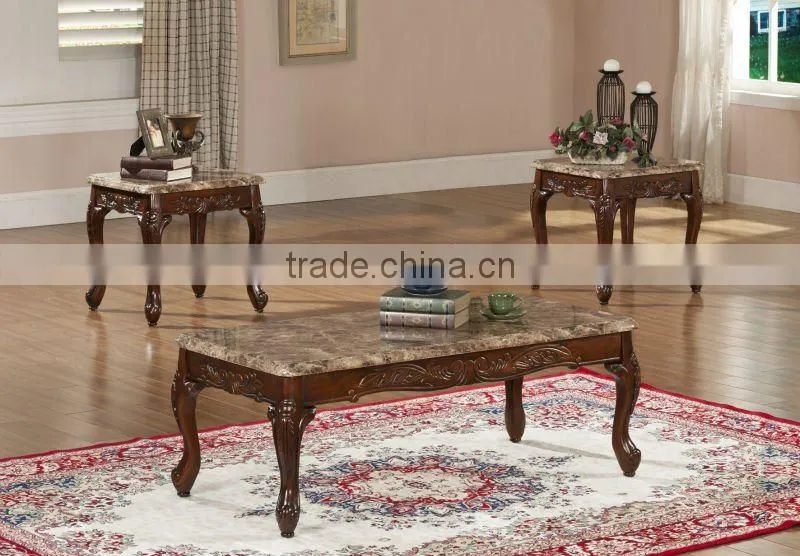 Beggie color Faux Marble Coffee Tables