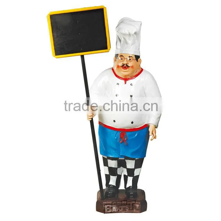 Good quality Bakest polyresin chef model for display/cook doll/chef model/polyresin toy#915A