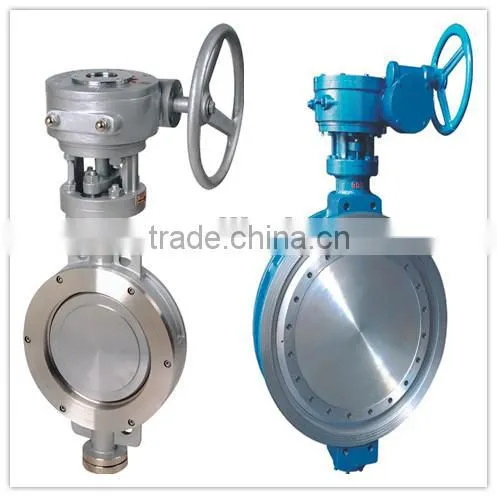 High Performance 304/316 Pneumatic Wafer Type hard sealing butterfly valve