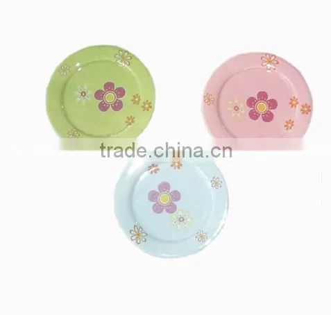 ceramic wholesale dinner plates with flower pattern