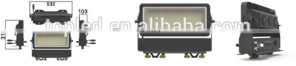 Architecture Lighting Wireless DMX 400W IP65 Outdoor LED Flood Light