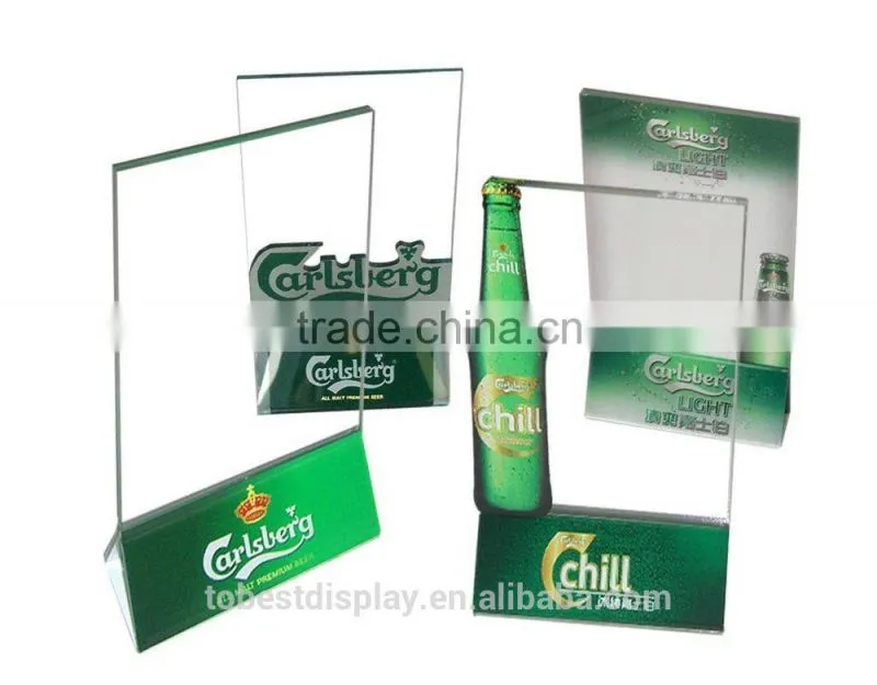 China factory customize acrylic plastic menu holder