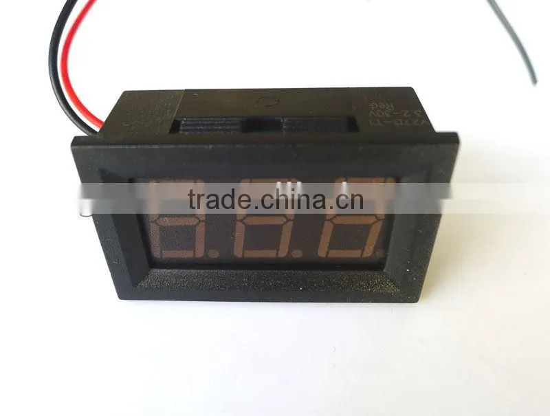 Hot selling Mini Digital Voltage Panel Meter DC 3.2 - 30V voltmeter For car battery 9V 12V 24V
