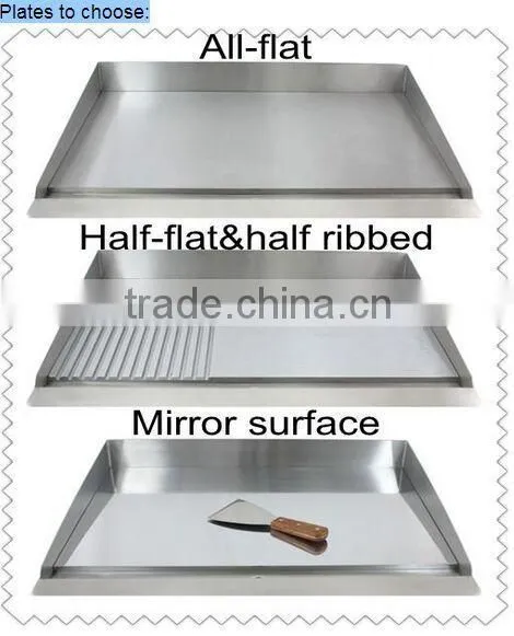 Electric Cast Iron Stainless Steel Griddle with CE certification