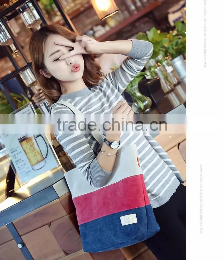 Cheap fashion beach bag canvas bag
