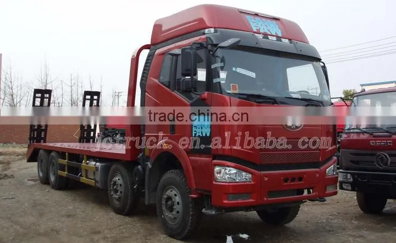 FAW J6 8X4 flat plate transport truck