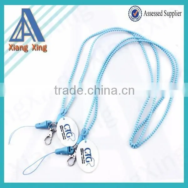 wholesale custom cheap zipper lanyard