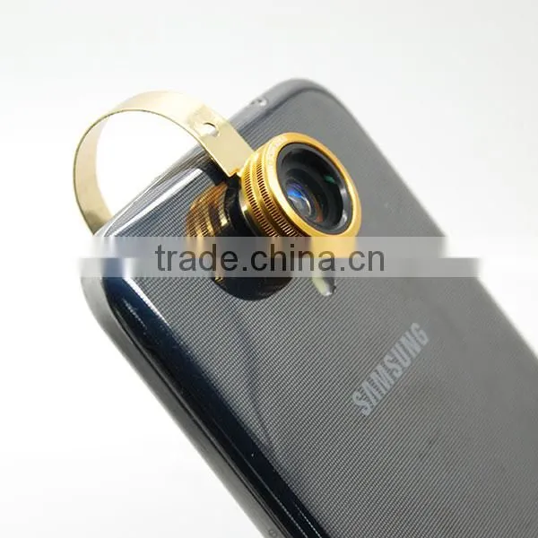 Brilliant Quality Universal Clip 3 in 1 Lens for Mobile Phone Fish Eye Clip Lens