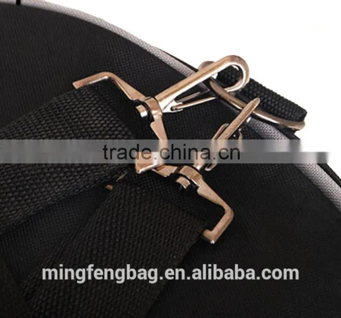 Custom High Quality Black 600D Oxford Waterproof Round Bass Drum Bag