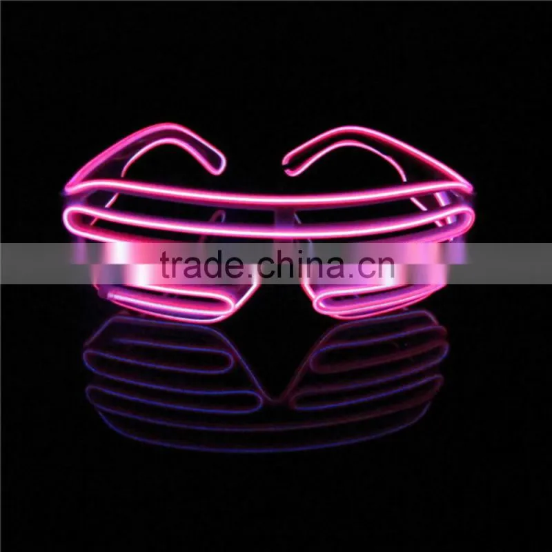 Party Favor China Christmas Decoration Shutter EL Wire Glasses