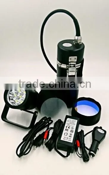 the msot powerful caving diving light,canister diving light,200meters waterproof,5000lumen,8800mah lion battery pack