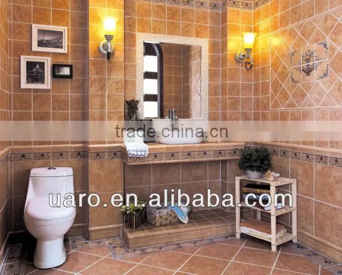 Non-slip archaized ceramic glazed rustic porcelain decorative tile