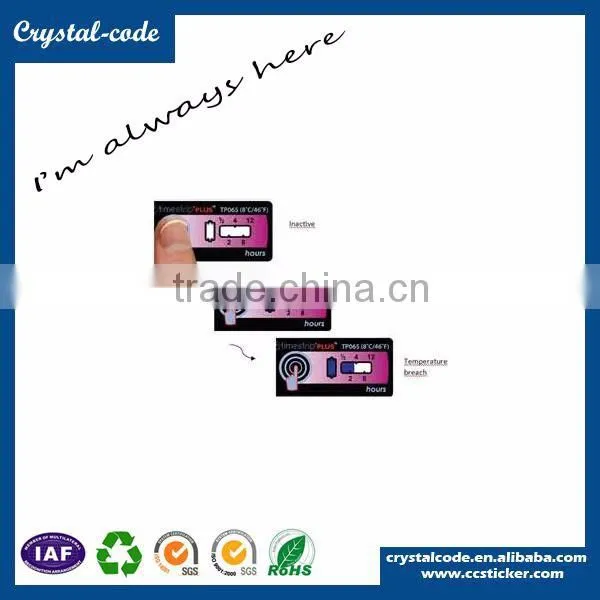 Hot sale promotional thermometer self adhesive thermal indicator sticker label