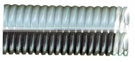 Flexible corrugated PVC plastic coated metal hose