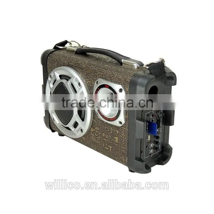 power ampfilier cone for speaker portable mini usb radio speaker with ball light
