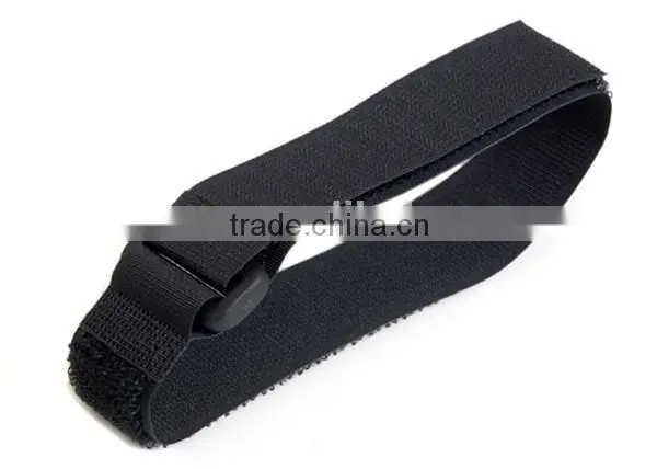 elastic hook and loop band rubber band loop good quality