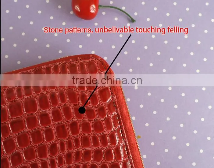 multifunction genuine leather case for ipad hangbag wholesale with stand function