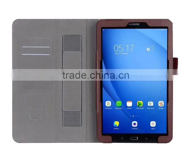Flip Litchi Pattern Slim Folio Leather Case for Samsung Galaxy Tab A 10.1 T580