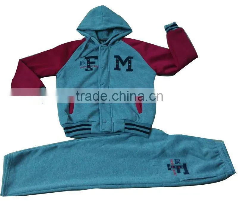 Apparel Stocks Boys Fleece Suits boy suit winter jacket