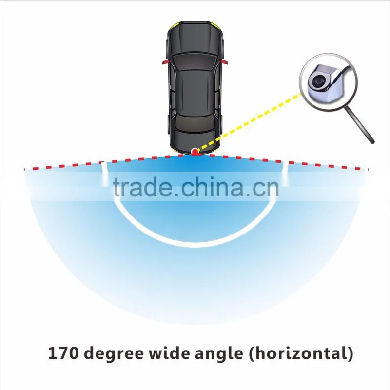 Silver parking assist rear camera with 170 degree wide angle