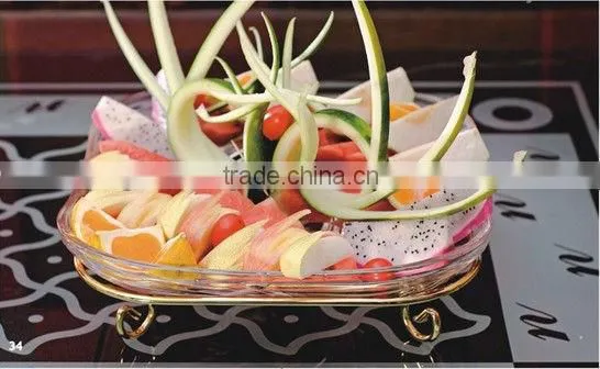 PC fruit bowl Double layer fruit bowl stand