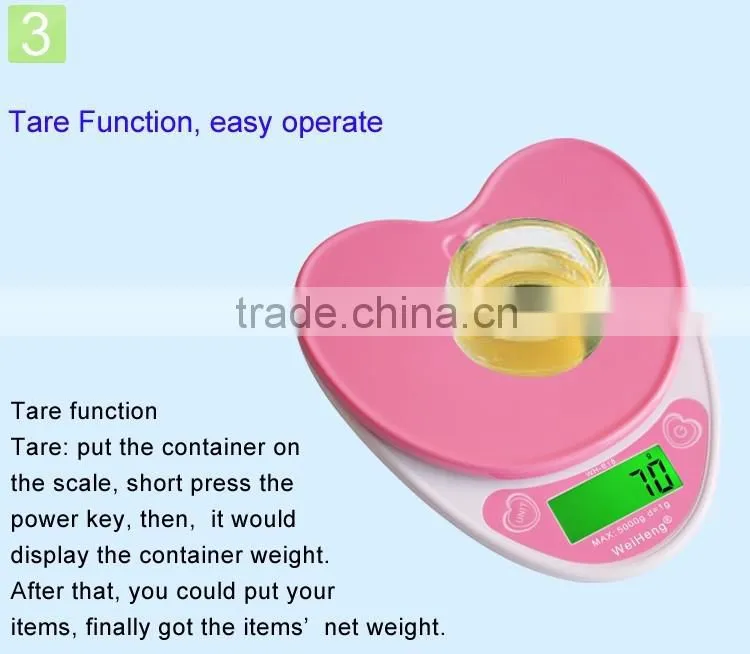 Heart-shape high accuracy load cell digital electronic scale WH-B18L