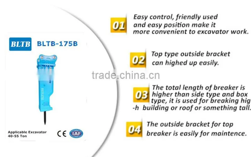 BLTB175 excellent demolition breaker with 175mm chisel