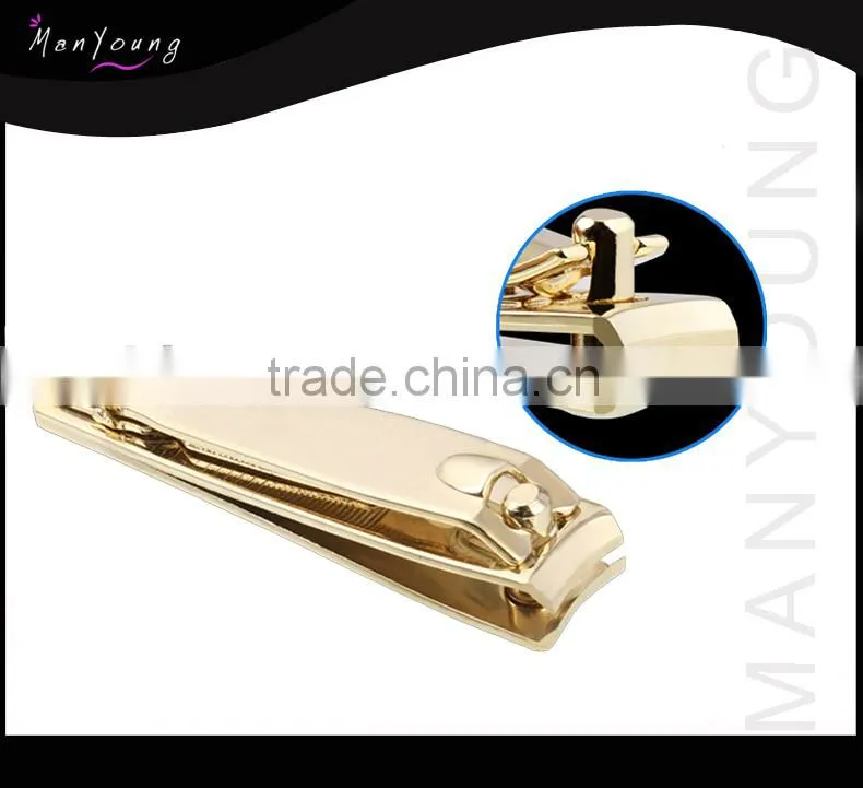 manufacturer toe nail clipper with golden surface