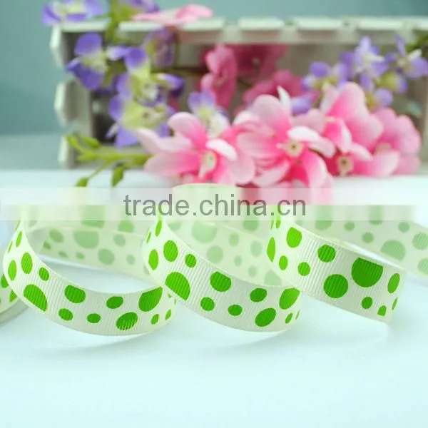 Wholesale ribbon decorative printed grosgrain 75mm promote ribbon