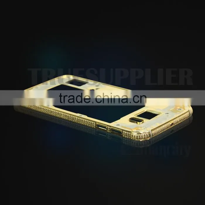 New for Samsung S6 gold middle middle frame for samsung s6 edge case