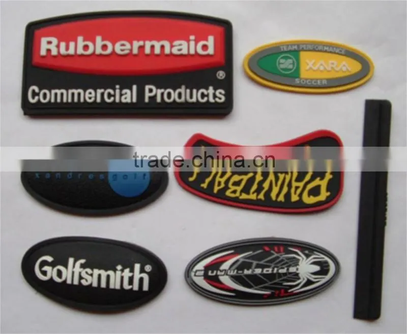 custom pvc rubber jeans patch