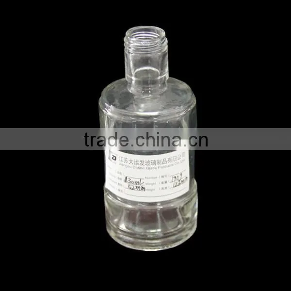 130ml clear glass round perfume bottles