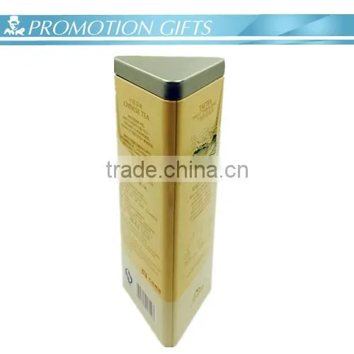 Triangular metal tin-plating tea cans