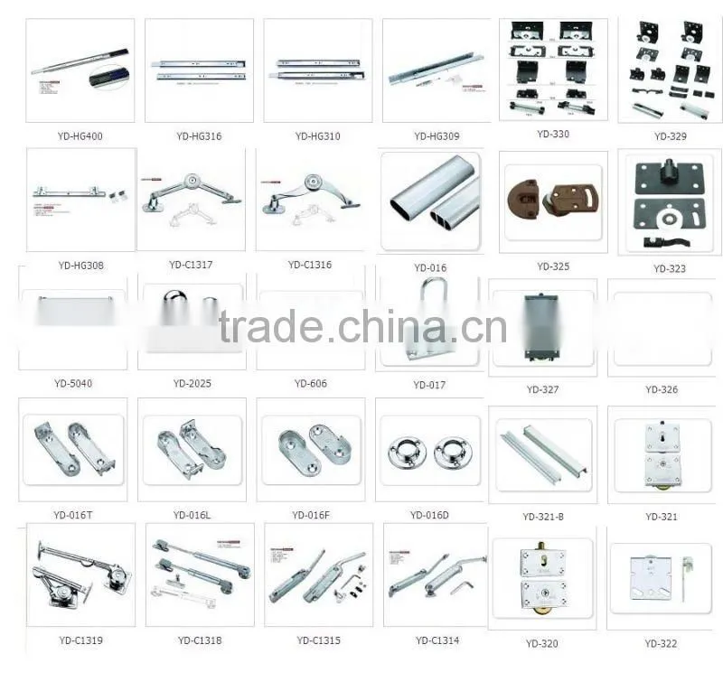 Rubber/Iron head kitchen cabinet gas spring(60N,80N,100N,120N,150N)