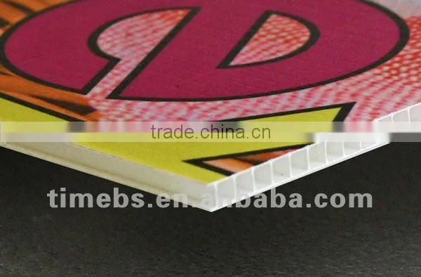 Corrugated fluted plastic signs