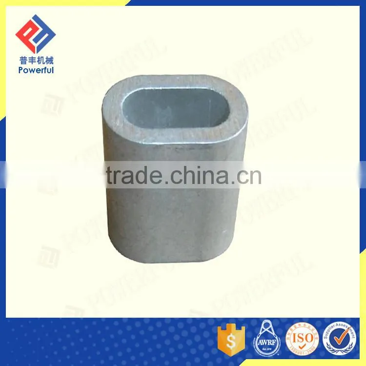 SELF COLOR U.S. TYPE ALUMINIUM HOURGLASS WIRE ROPE FERRULE
