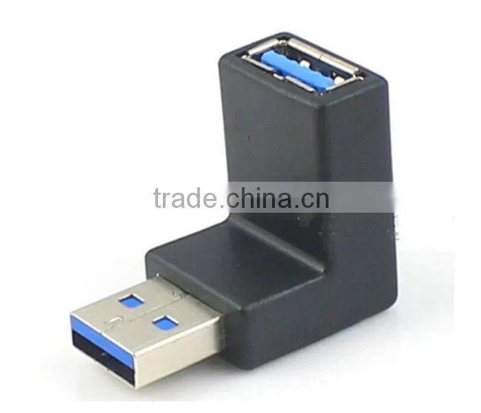 Male to Female 90 Degrees Right Angle USB 3.0 Conversion Adapter