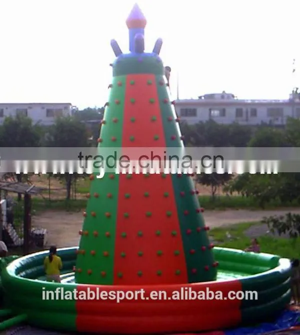 Kids rock inflatable climbing wall