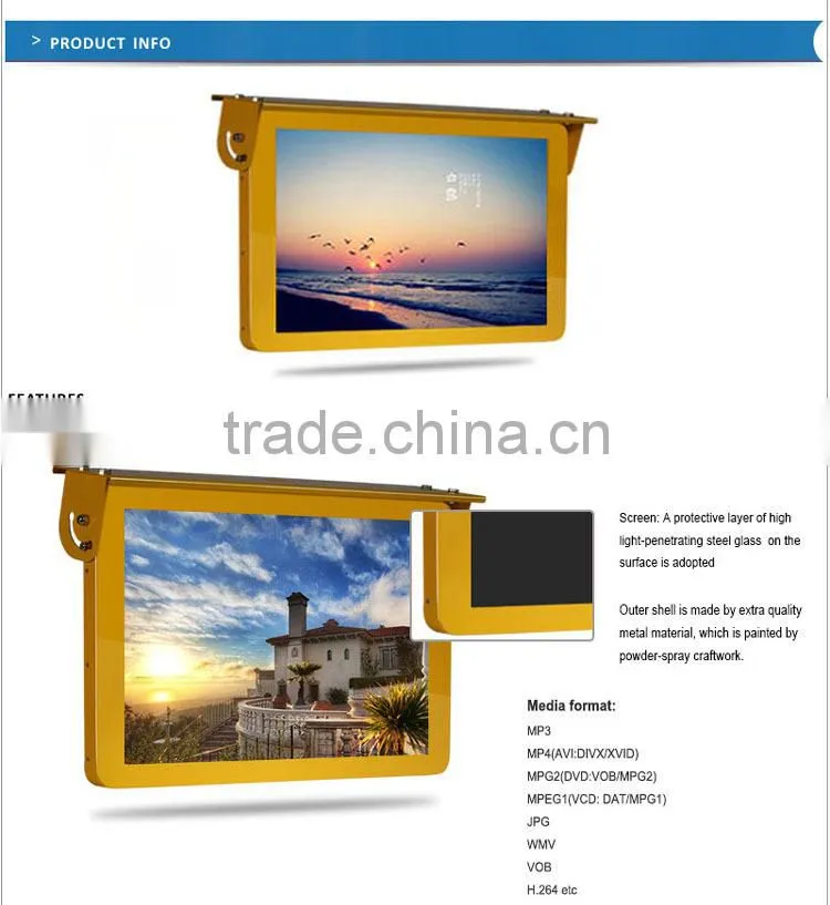 27" LCD Advertising Bus Digital Signage