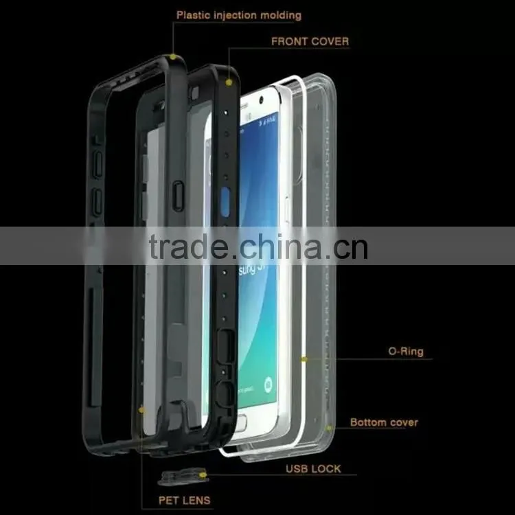 For Samsung Galaxy S7 S7edge Luxury Shockproof Waterproof Phone Cases Powerful Waterproof 6 Colors Avaliable Waterproof Cases