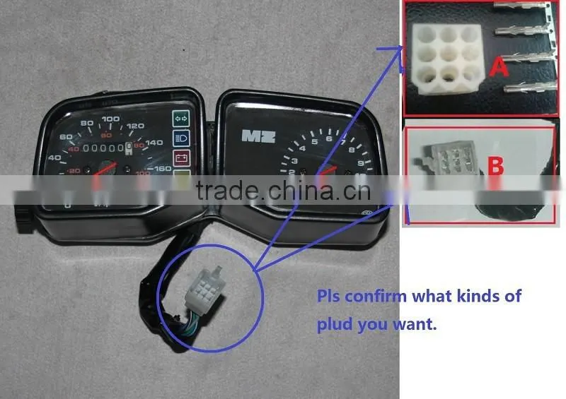 SCL-2012121222 MZ scooter digital speedometer for motorcycle meter