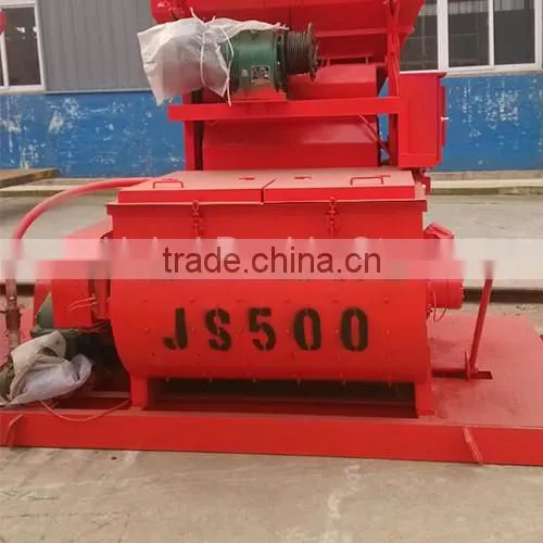 Small Construction used low cost JS500 concrete mixer price