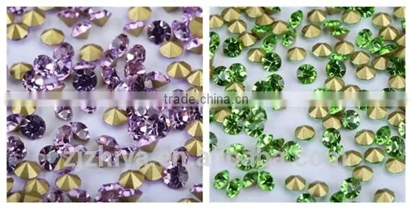 2014 Hot Sale fancy glass chaton cheap strass