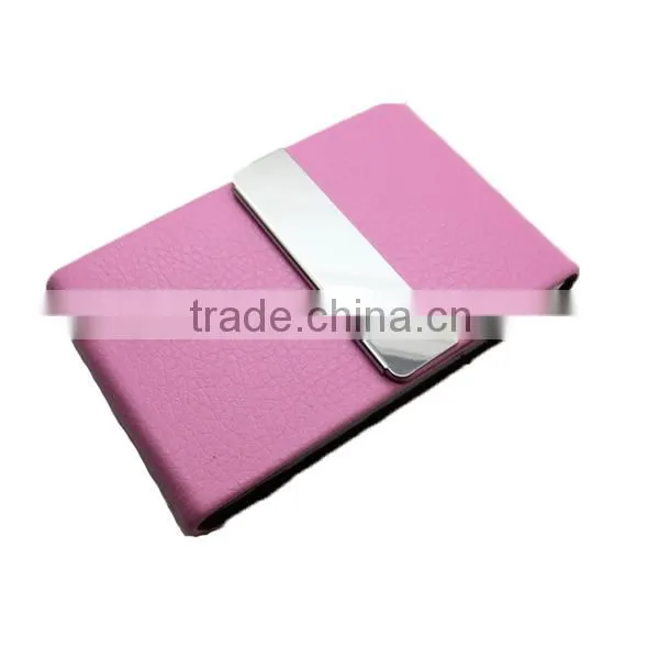 Fashion pu leather card case,pu id card case