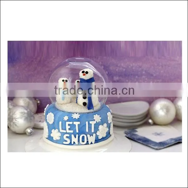 Polyresin Snowman Snow Globe