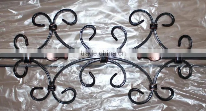 Wrought Iron Parts for Staircase Fence Railings with Scrolls