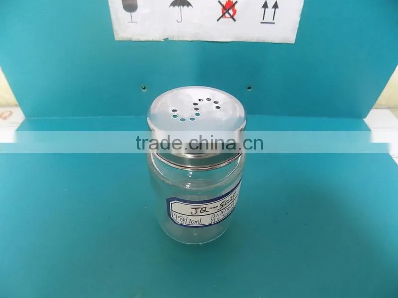 70ml round glass flavour jar for salt or pepper