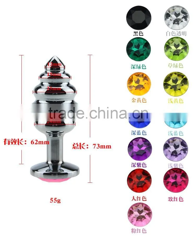 CT 54g Adult Thread Backyard Threaded Whorl Mini Anal Plug Sexy Spice XXX