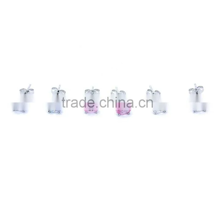 Trendy 2014 alibaba china cheap wholesale fashion design cz ear stud for girls